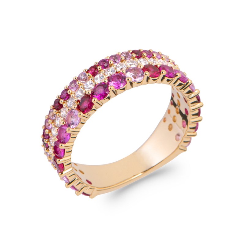 Bague Femme - Plaqué Or - Oxyde de zirconium