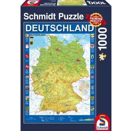 Schmidt Spiele Puzzle - Deutschlandkarte, 1000 Teile