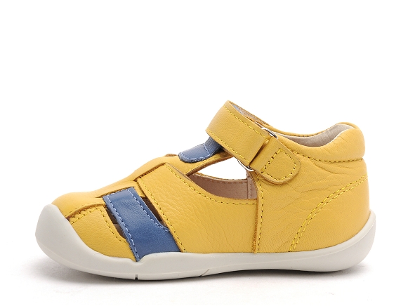 Kickers nu pieds bebe wasabou jaune