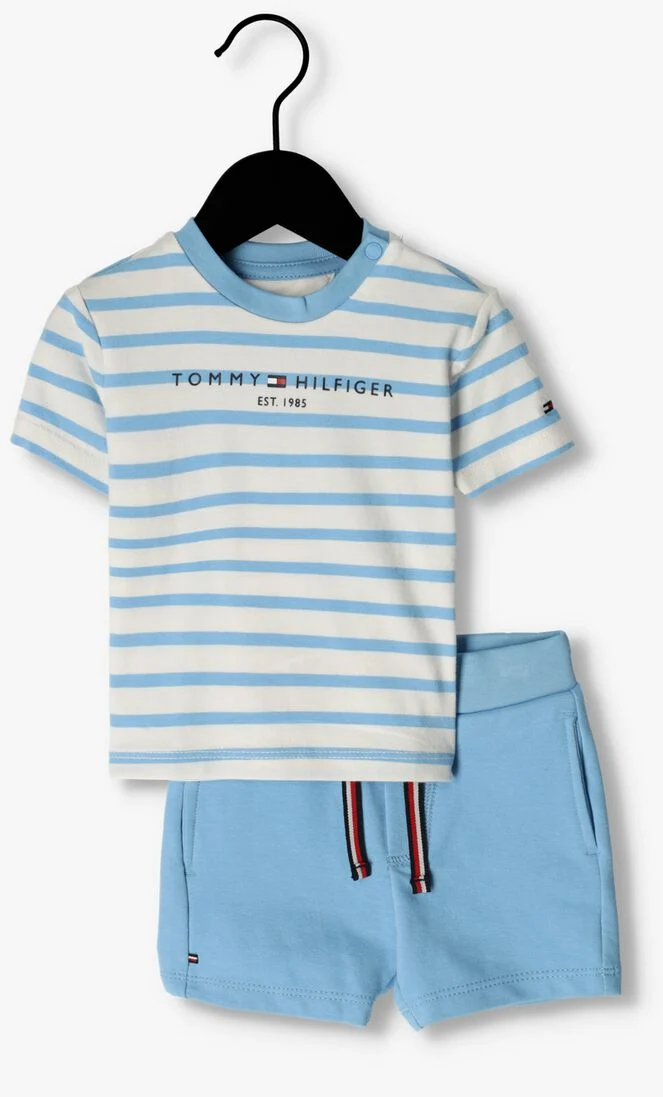 TOMMY HILFIGER blauwe tommy hilfiger  baby essential striped set