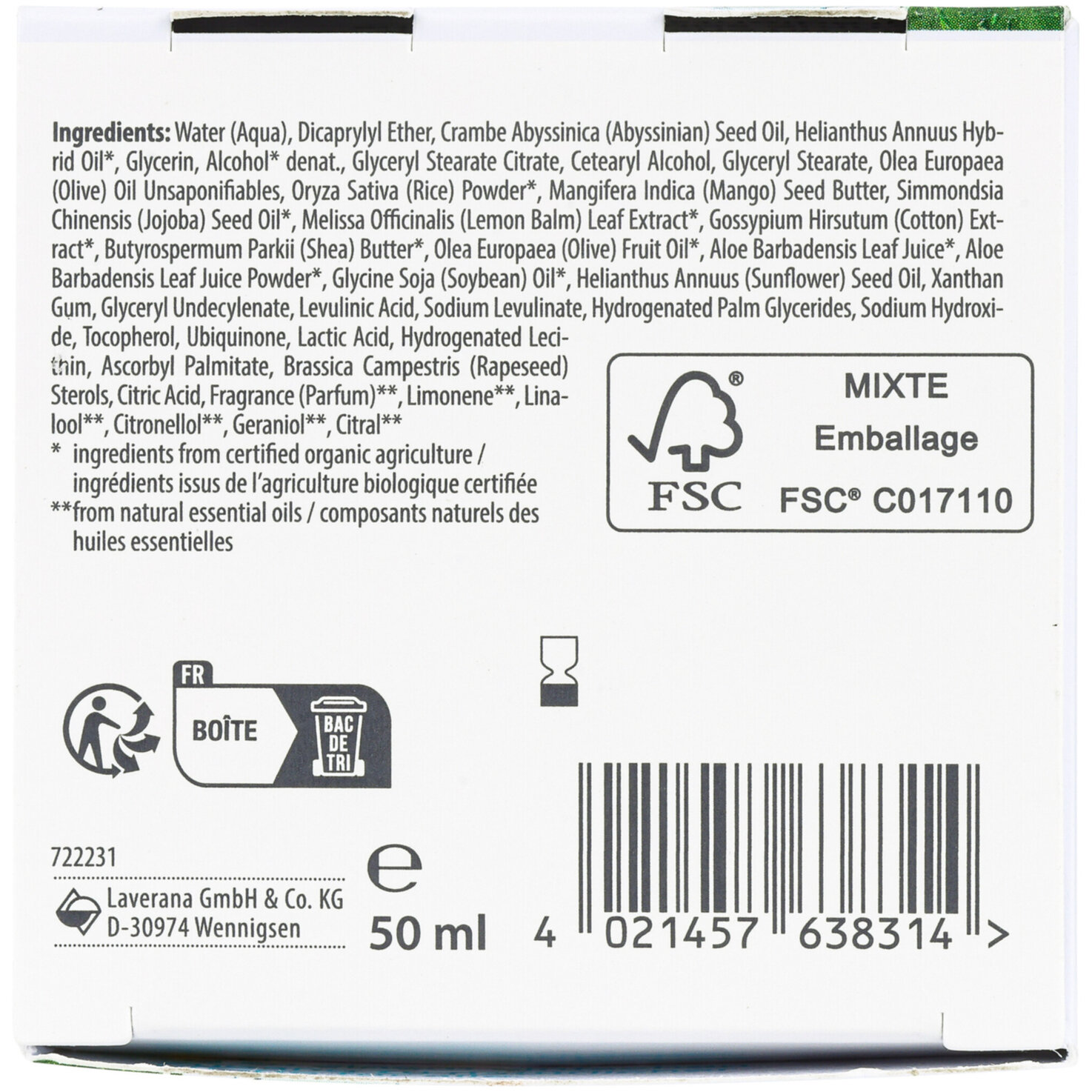 Lavera Basis Sensitive Anti-Falten Feuchtigkeitscreme Q10