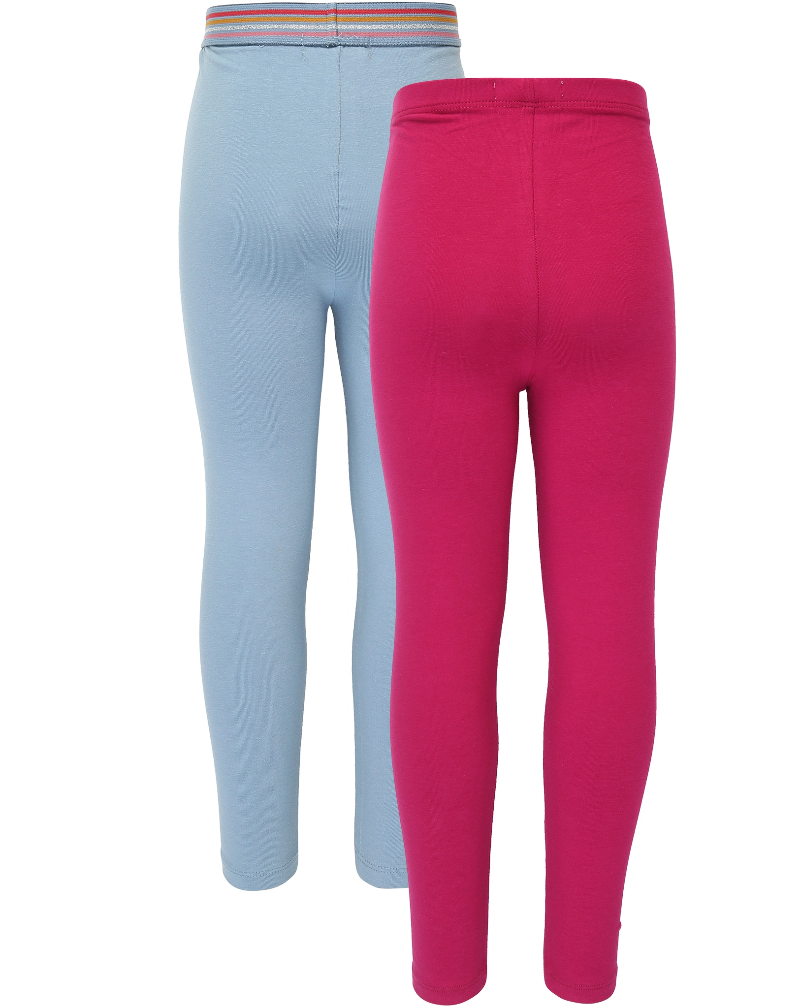 Leggings GLITZERBUND 2er Pack in pink/mittelblau