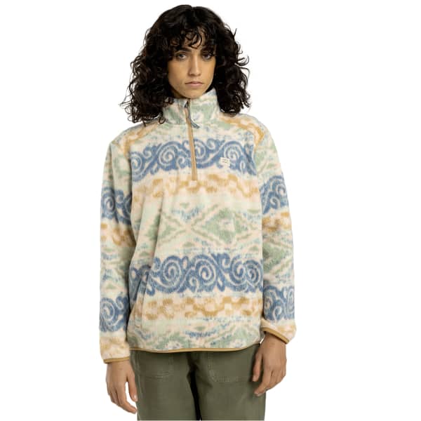 Sweat polaire BILLABONG W BOUNDARY MOCK 3 BLUE HAZE