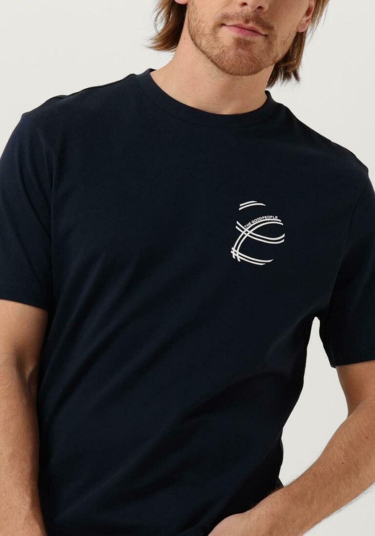 THE GOODPEOPLE donkerblauwe the goodpeople t-shirt todd