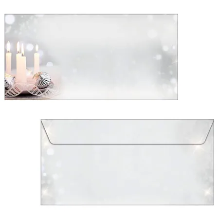 Sigel Weihnachts-Umschlag Christmas Silence, DIN lang (110x220 mm), 50 Stück