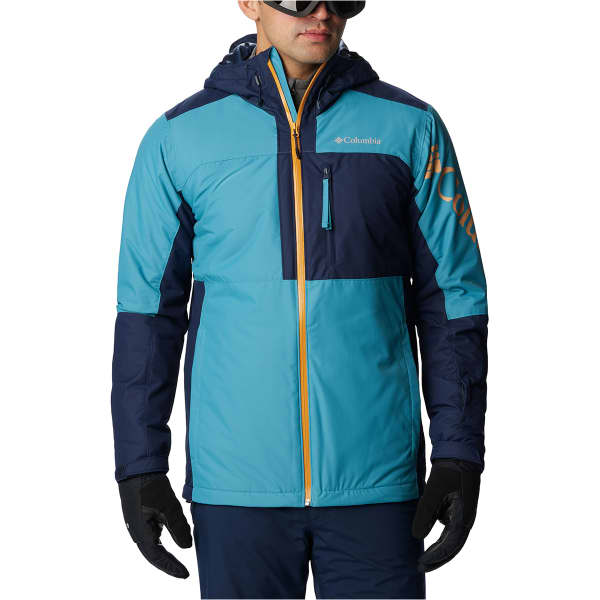 Veste de ski COLUMBIA TIMBERTURNER II JACKET SHASTA, COLLEGIATE NAVY, RAW HONEY GRAPHIC, RAW HONEY ZIP