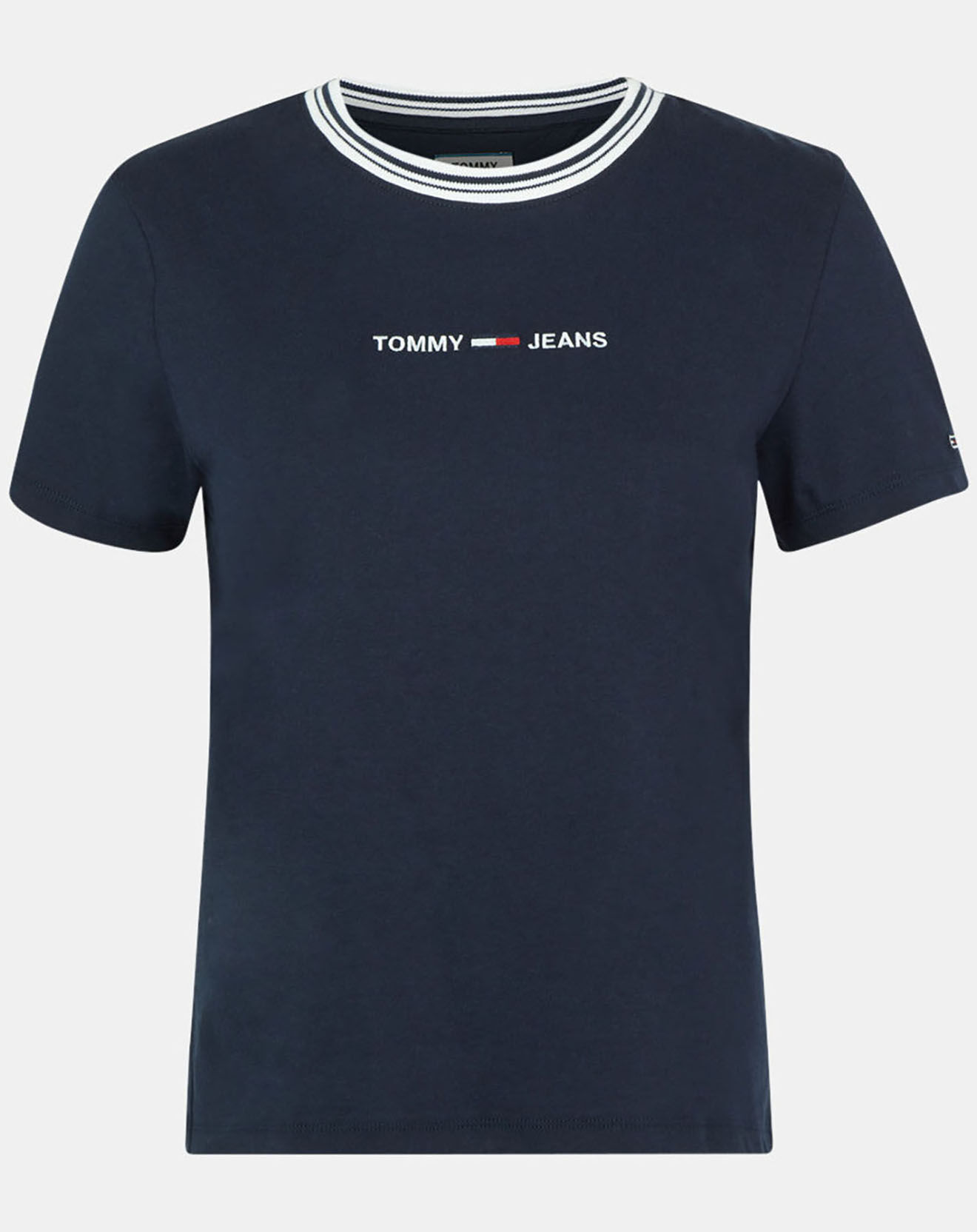 Tommy Jeans T-Shirt logo ringer bleu marine