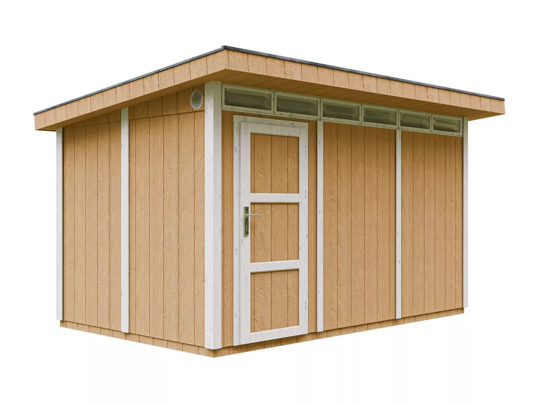 Abri de Jardin Qualité Premium 9m² / L412xL279xH237 cm - Timbela M904-HARVEST HONEY