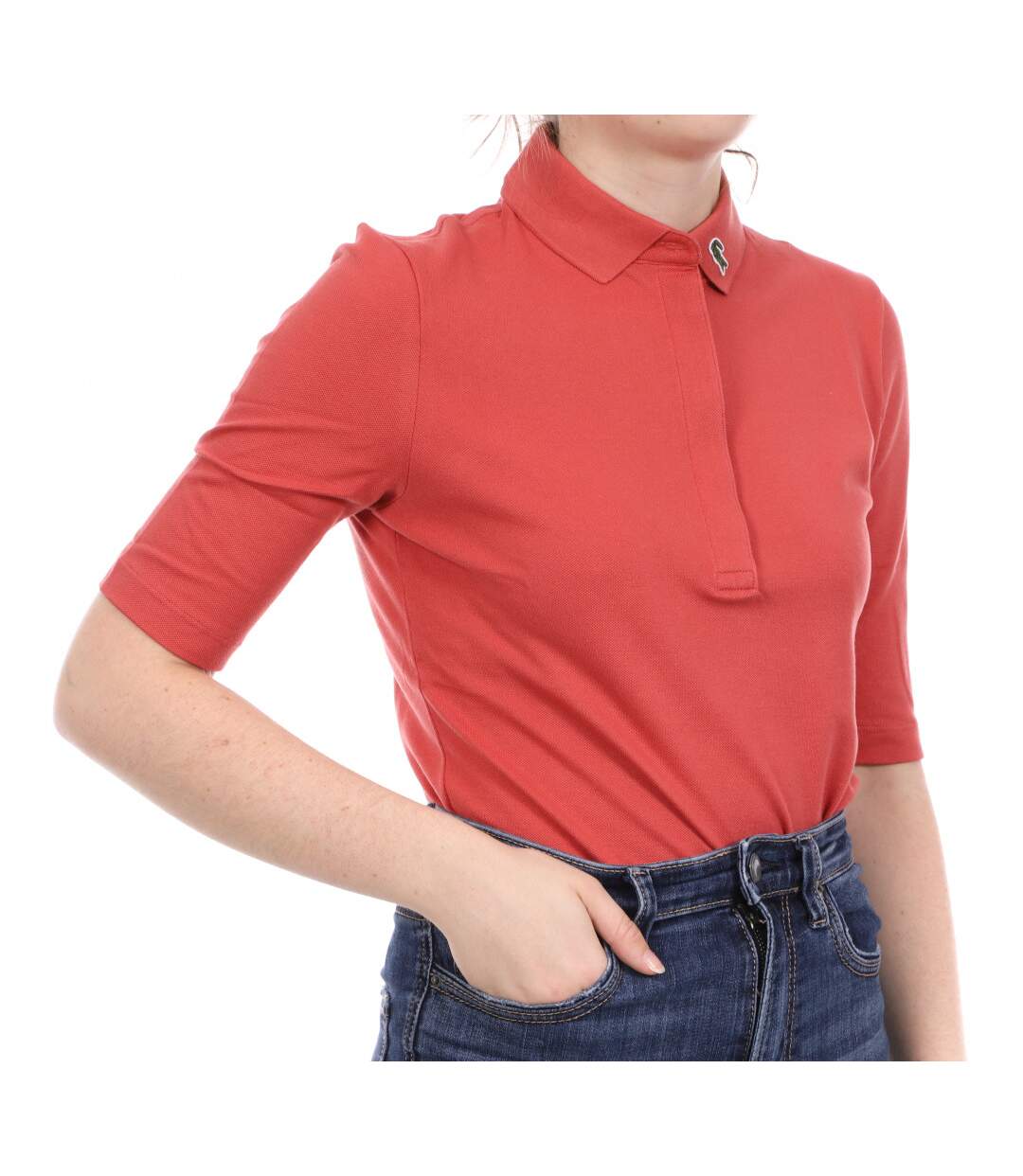 Polo Rose Femme Lacoste PF1603