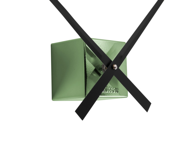 Wall Clock DIY Cubic Metallic KA5974DG Metallic green
