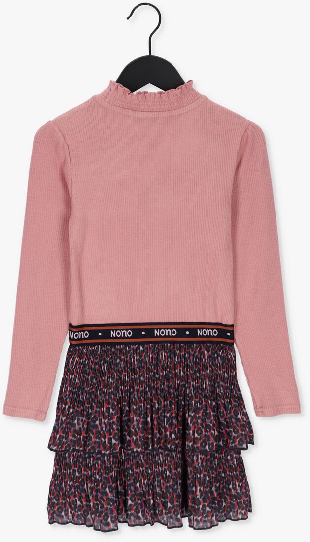 NONO roze nono midi jurk n208-5804