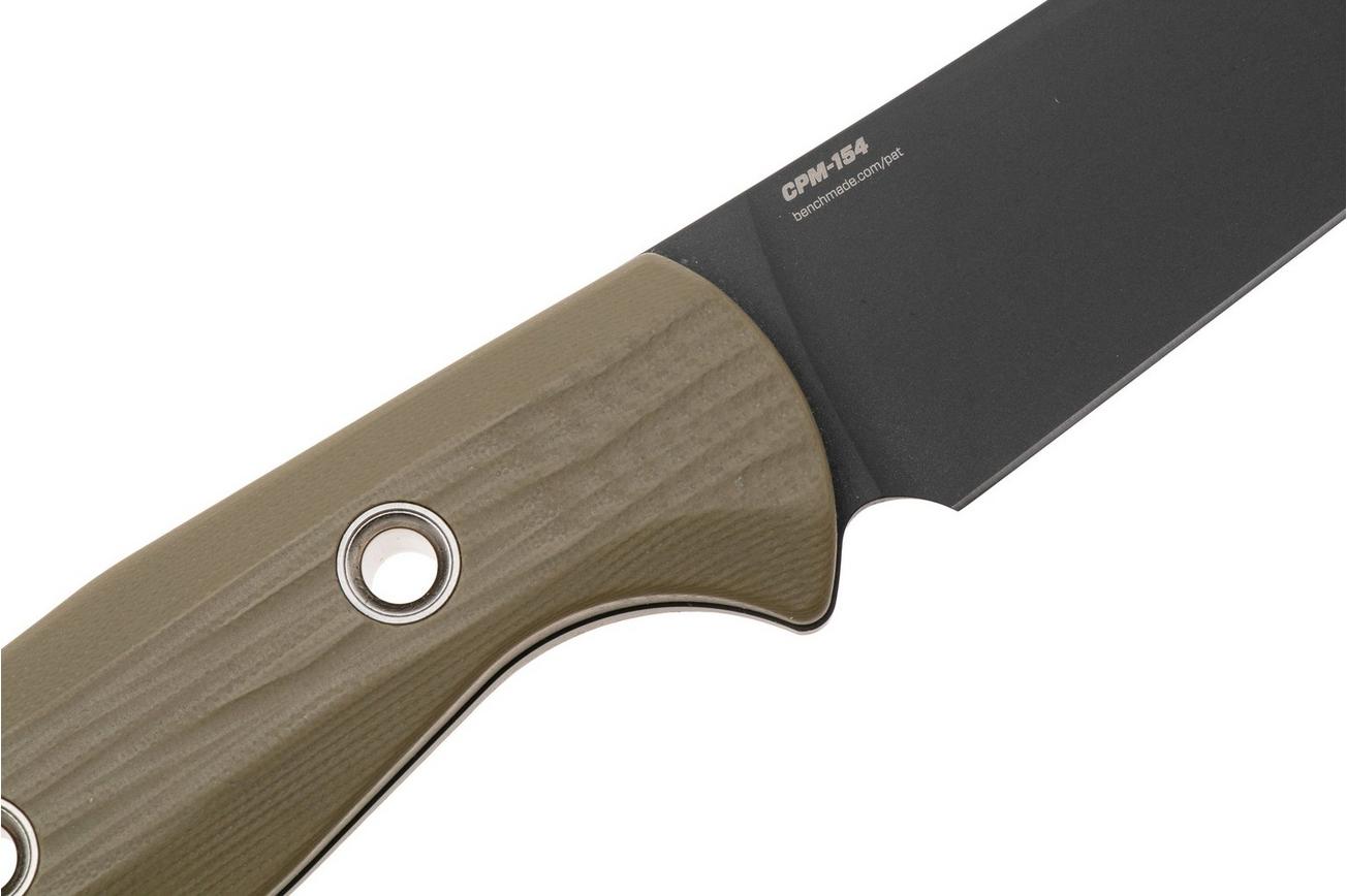 Benchmade Meatcrafter 4050BK-01 Black DLC CPM-154, OD Green G10 Black G10, jachtmes