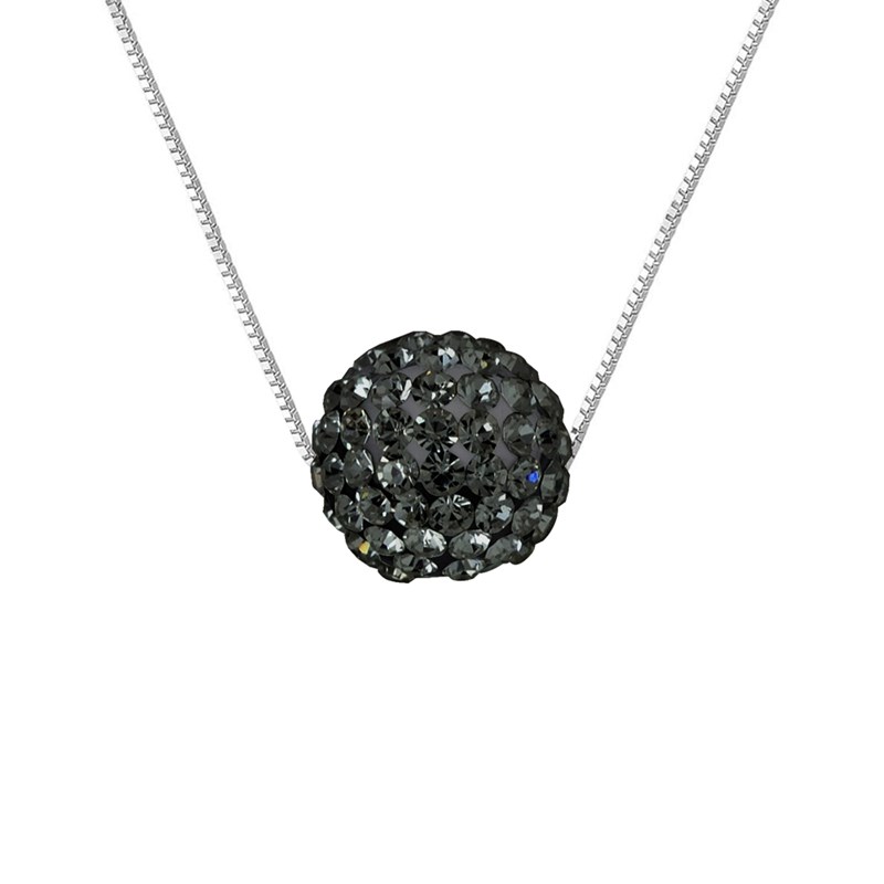 Collier - Cristal bleu - Argent 925