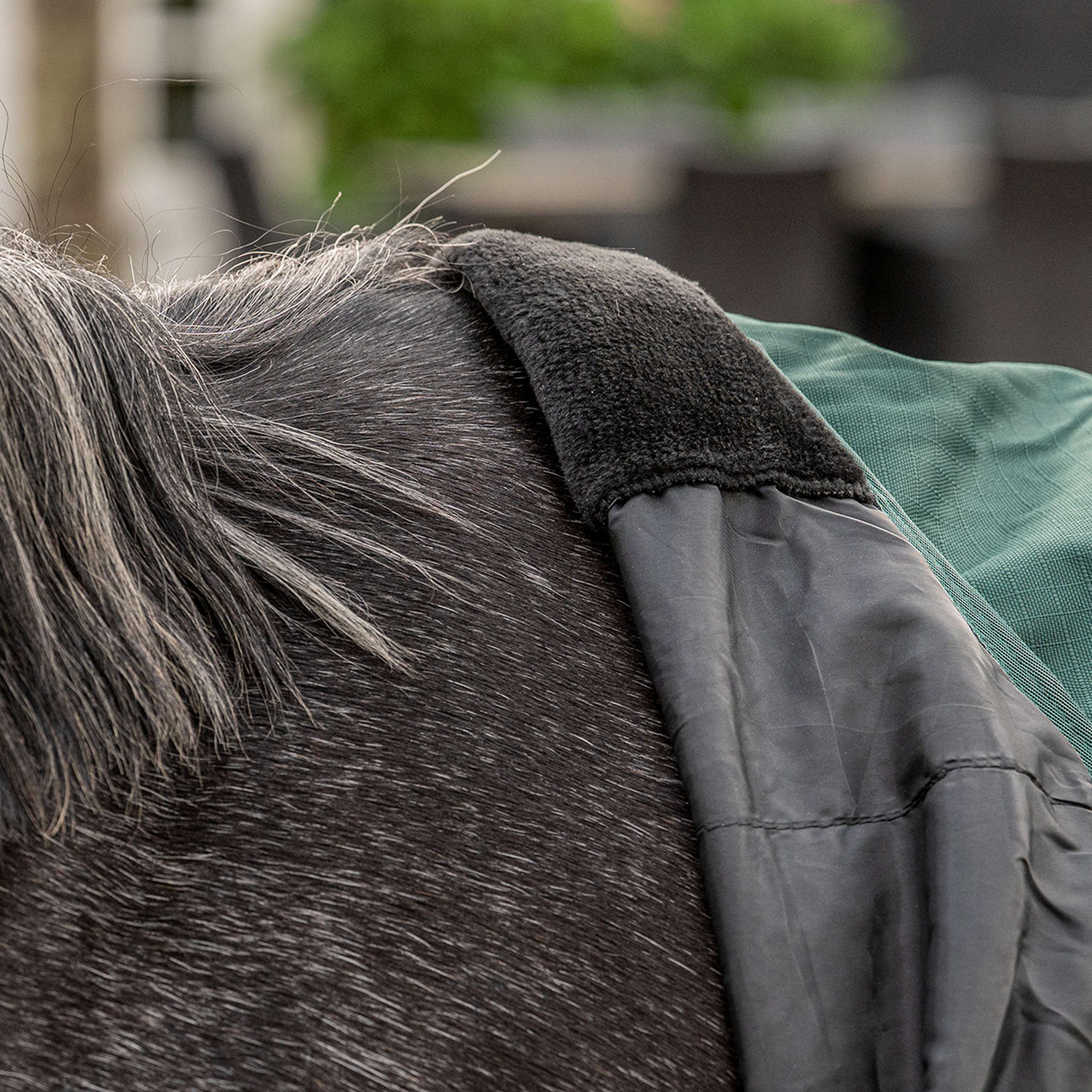 Agradi Horse Outdoordeken 1200D 300gr Reflecterende Bies Groen
