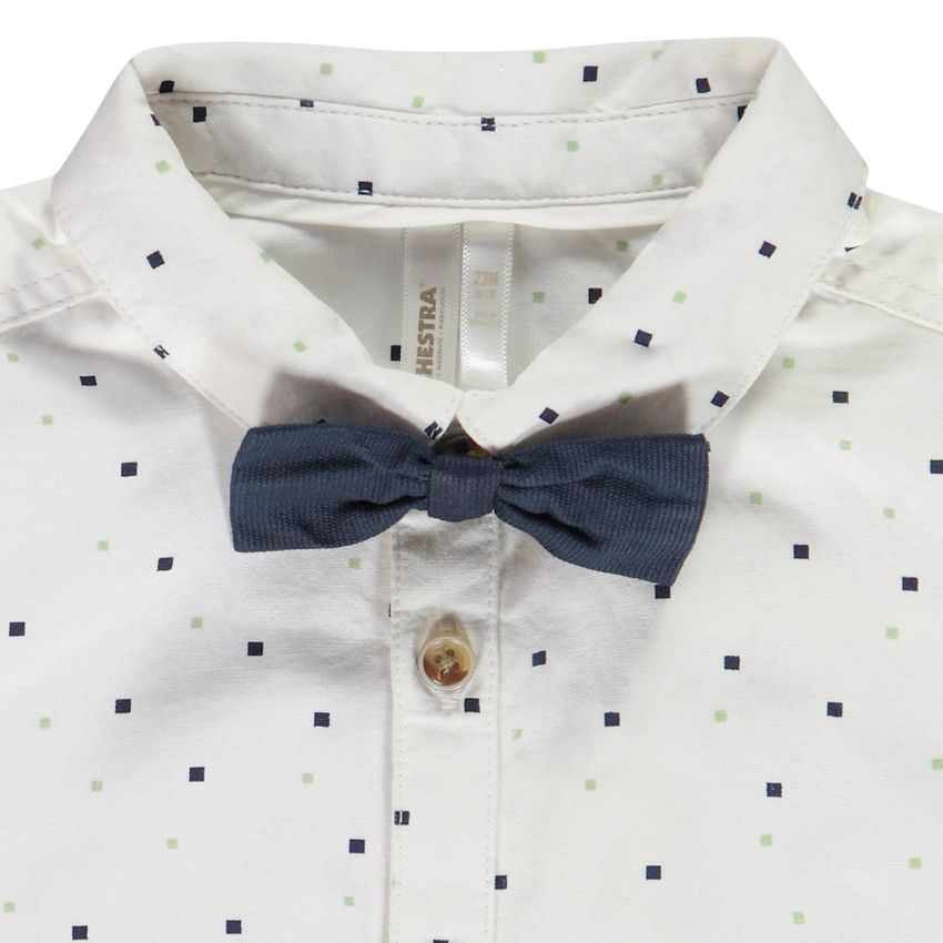 Ensemble 2 pièces avec nœud papillon pour bébé garçon - Bleu marine