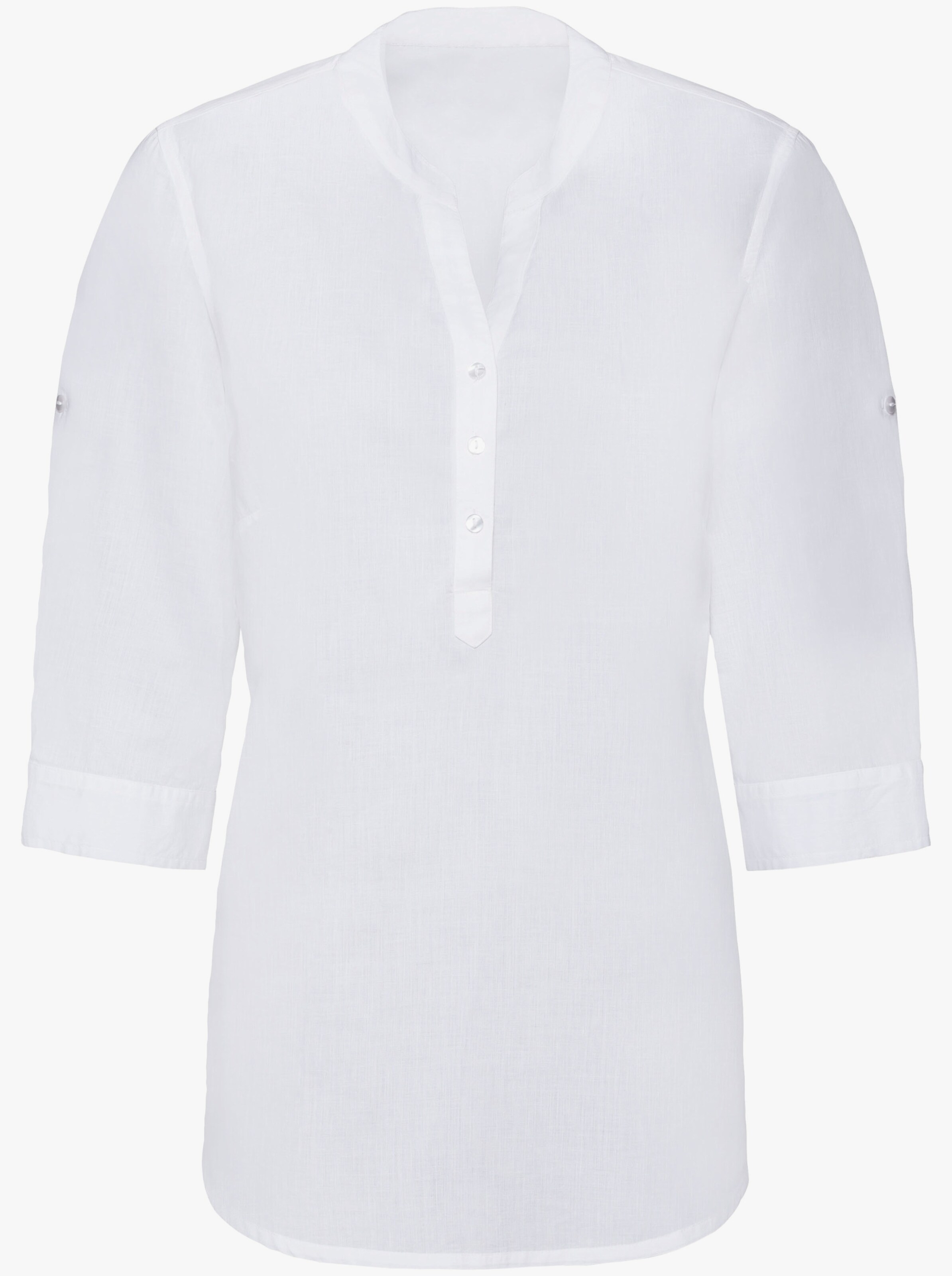 Baumwollbluse mit 34-Ärmeln