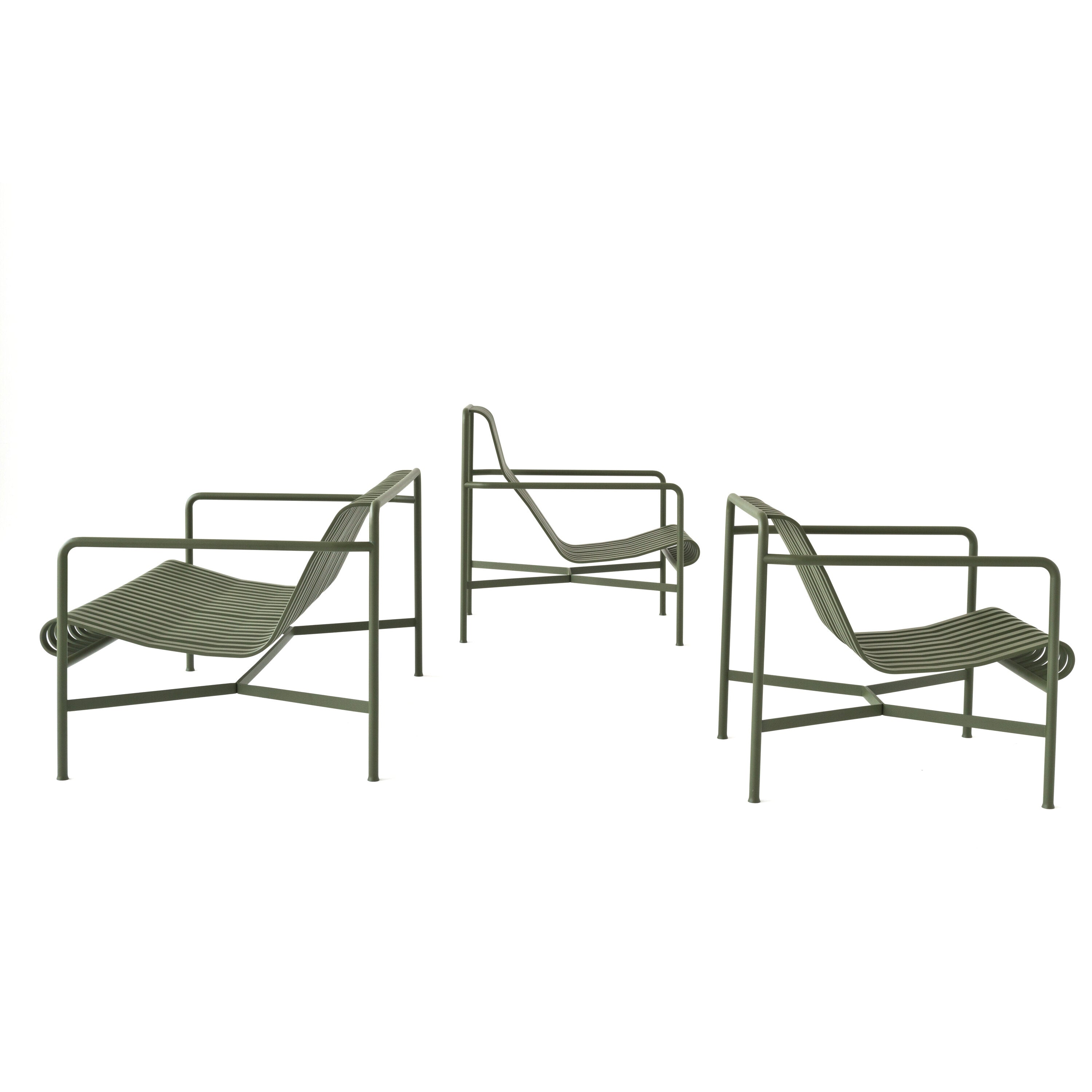 HAY Palissade Lounge Chair Low - Lichtgrijs