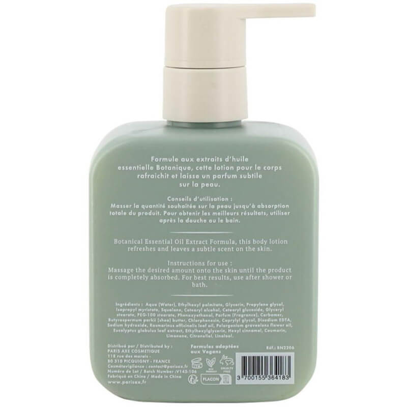 Lotion corps rafraichissante Parisax Professionnel 350ML