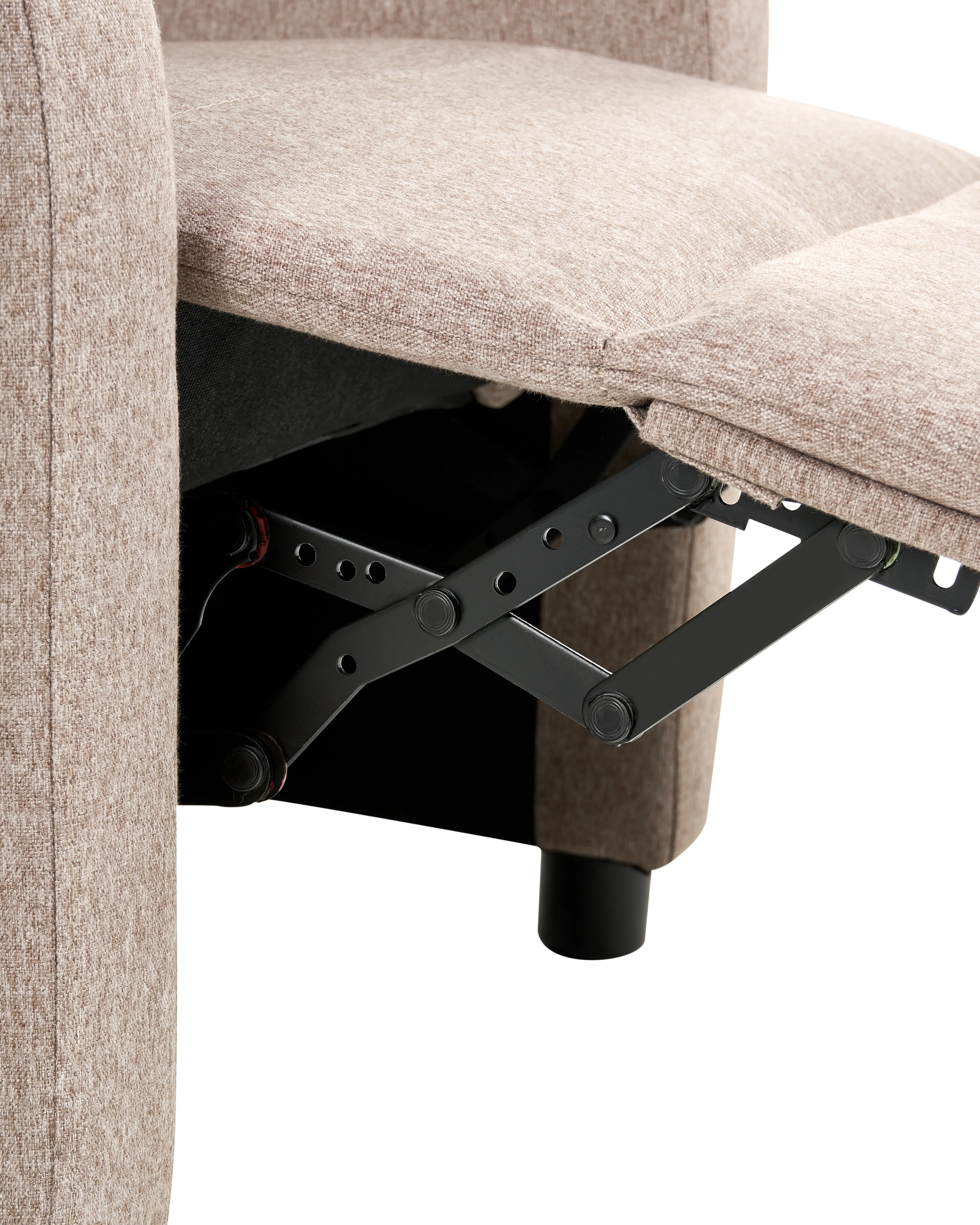 Relaxfauteuil OTUS inclusief voetensteun Stof Taupe
