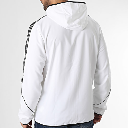 Veste Zippée Capuche A Bandes Tiro 23 HZ9068 Blanc
