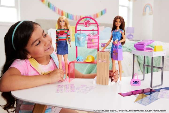 Barbie - Make And Sell Boutique- Legesæt Med Barbie Dukke