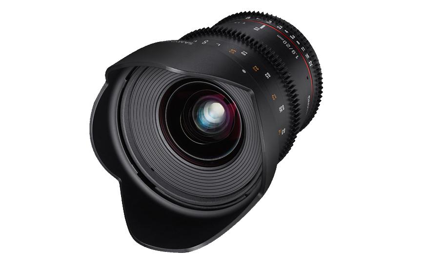 Festbrennweite 20mm T/1.9 ED AS UMC – Sony E-Mount<br>Ultra-Weitwinkel-Objektiv für Vollformat und APS-C mit E-Bajonett