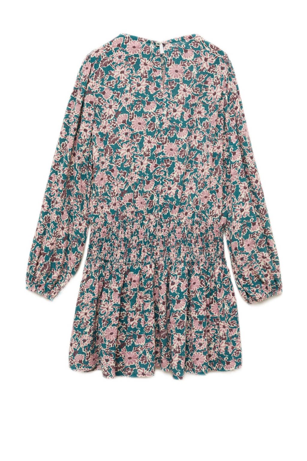 Mango Kids A-lijn jurk roze