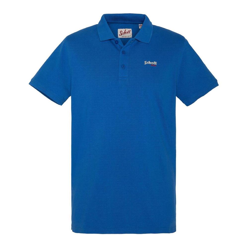 Schott Polo Bleu Homme Schott S0022