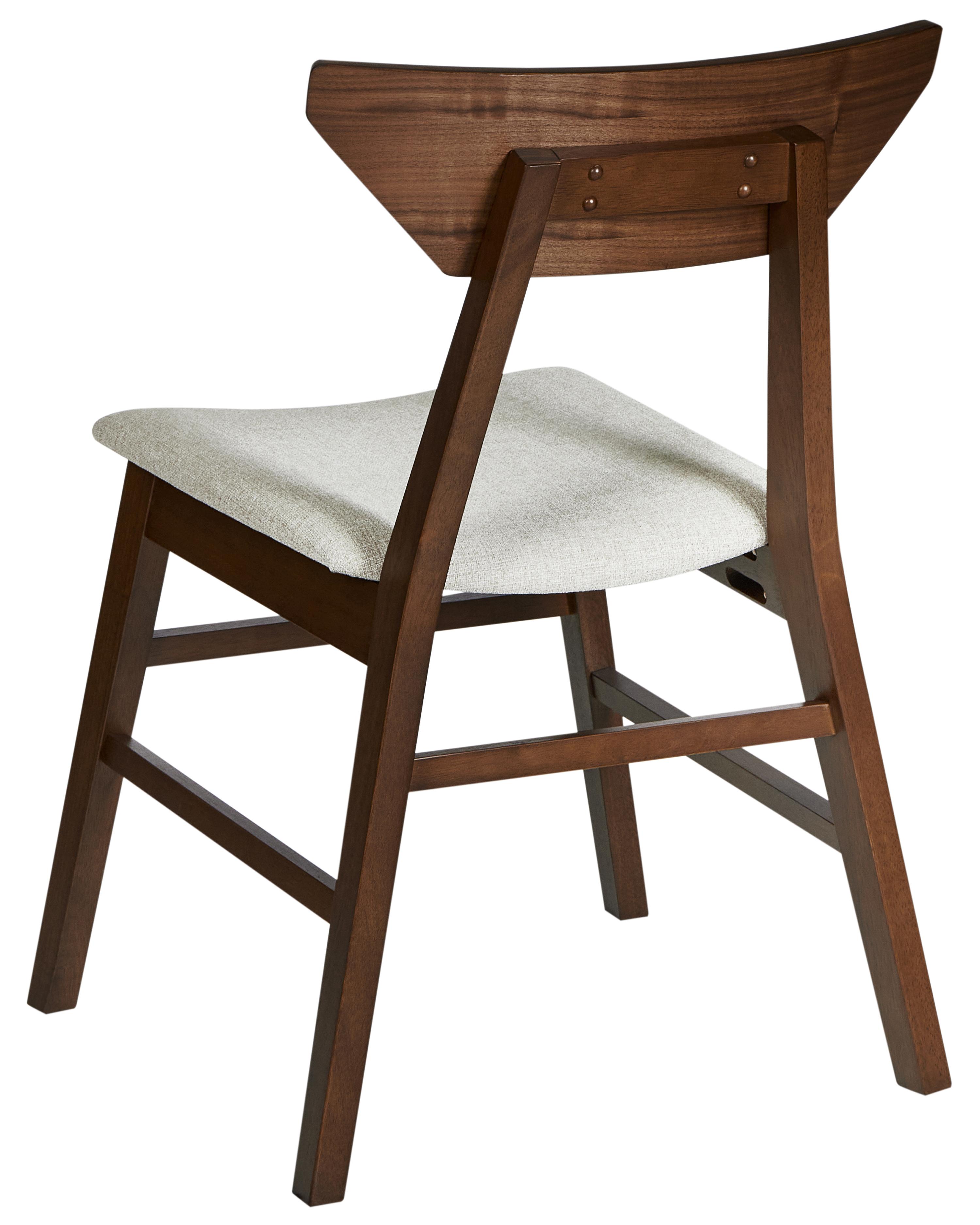 Set van 2 eetkamerstoelen HOPKINS Hout Donkerbruin