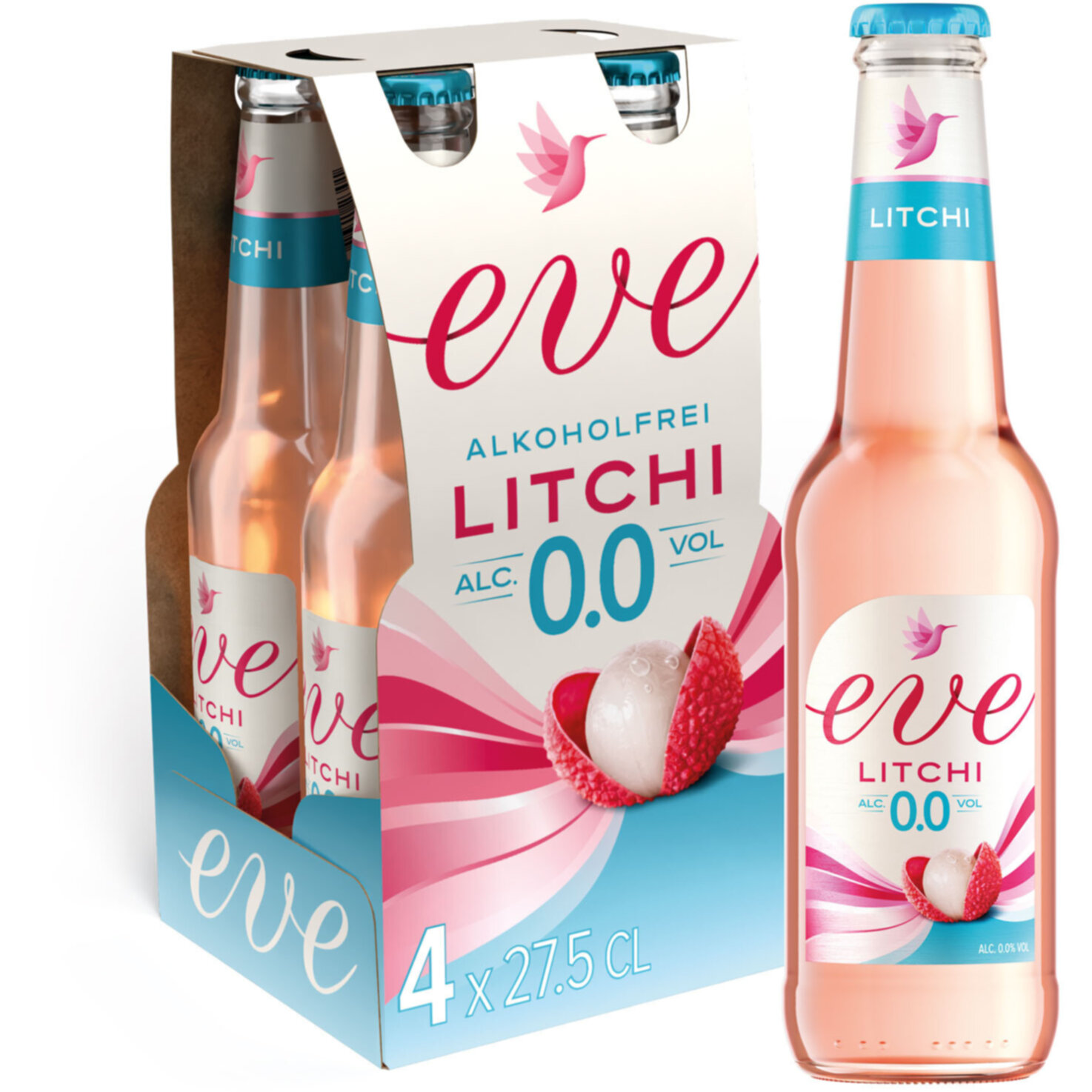Eve Litchi 0.0% Alkoholfrei 4x27.5cl -110cl