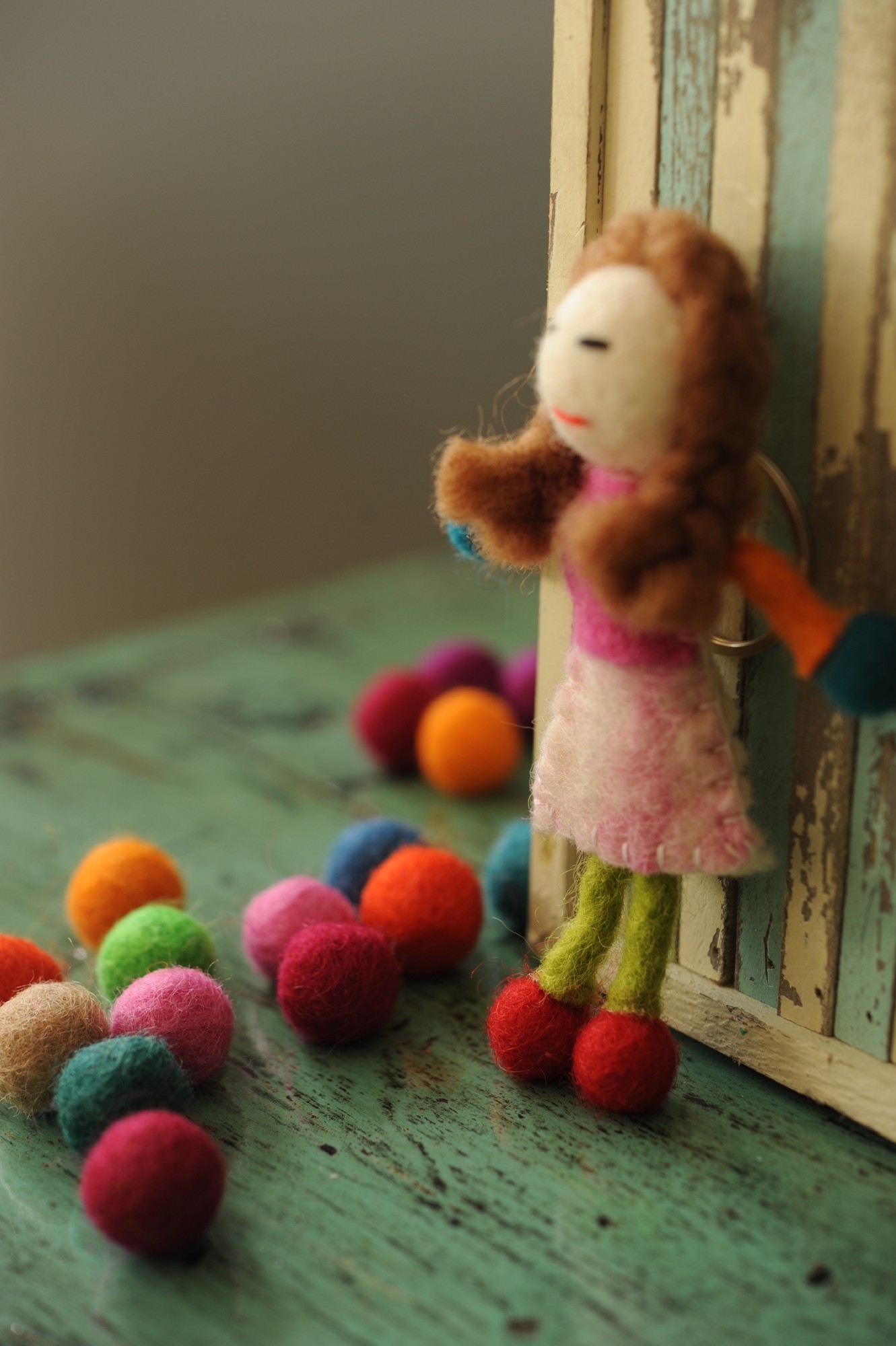 Schlüsselanhänger 'Puppe Bela', aus Filz, multicolor günstig bestellen