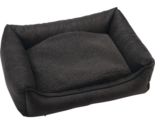 Beeztees Uma Memory Foam Hondenbed, Antraciet, 80 x 60 cm, Orthopedisch Bed voor Ontspannen Liggen
