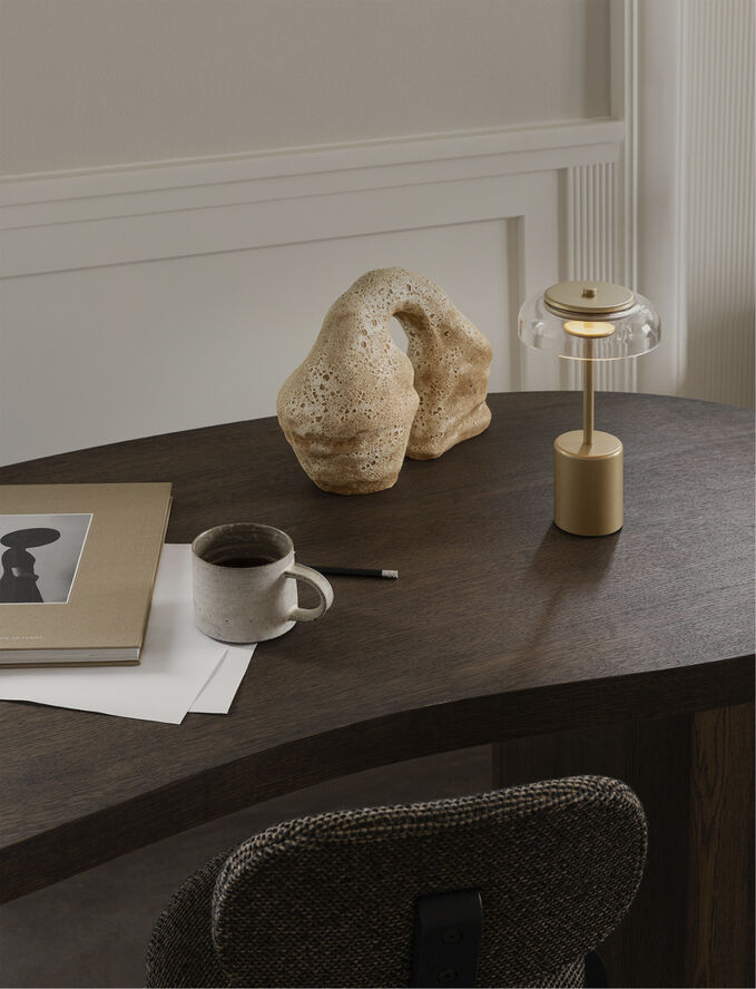 Nuura Blossi Table Mini Nordic gold / clear