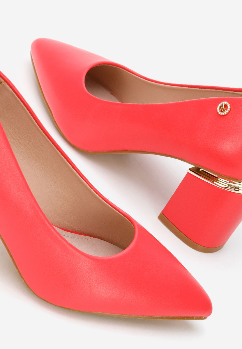 Chaussures élégantes à talon épais fuchsia Nelia V4