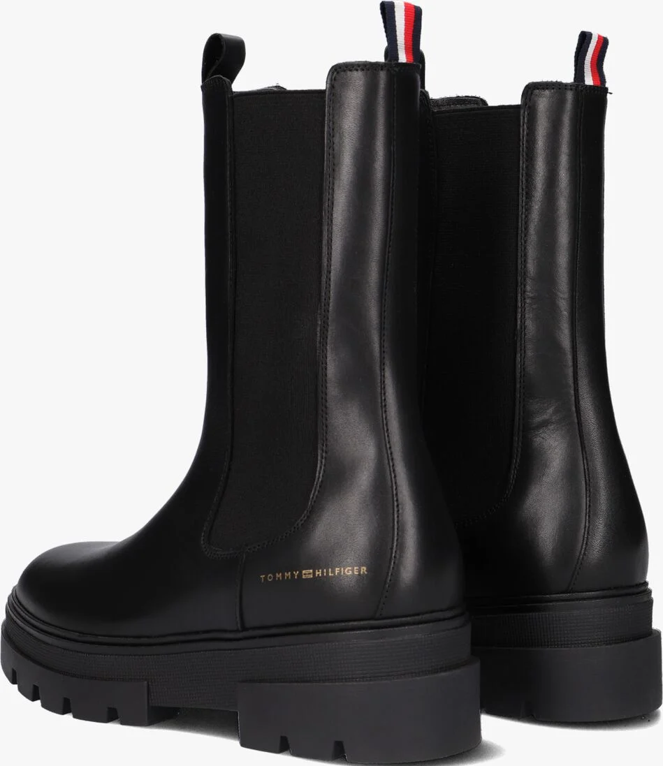 TOMMY HILFIGER zwarte tommy hilfiger chelsea boots monochromatic chelsea boot