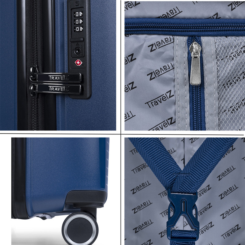 TravelZ Swinger 55 cm handbagage koffer - Blue