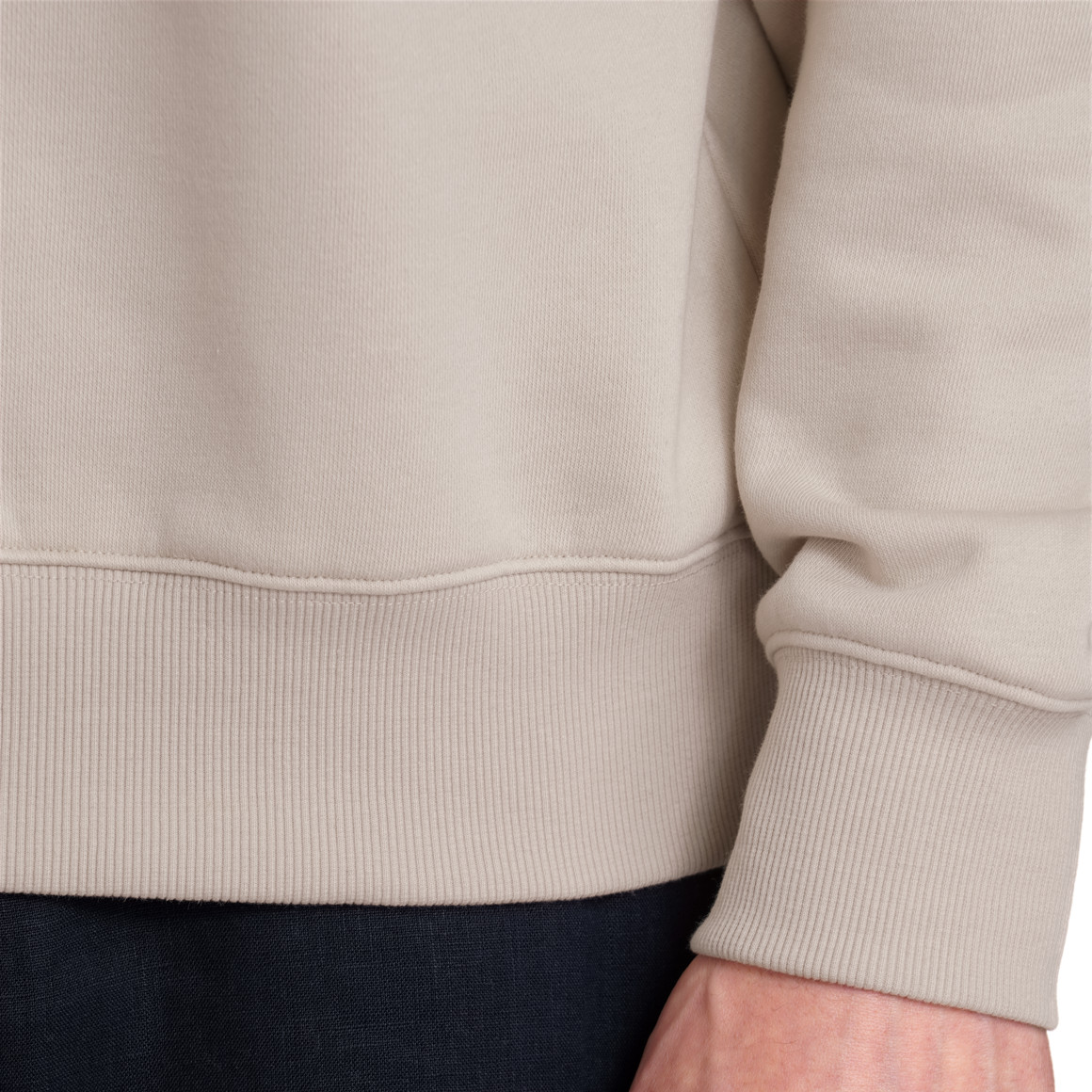 Jonas Nielsen Herren Sweatshirt mit Backprint beige