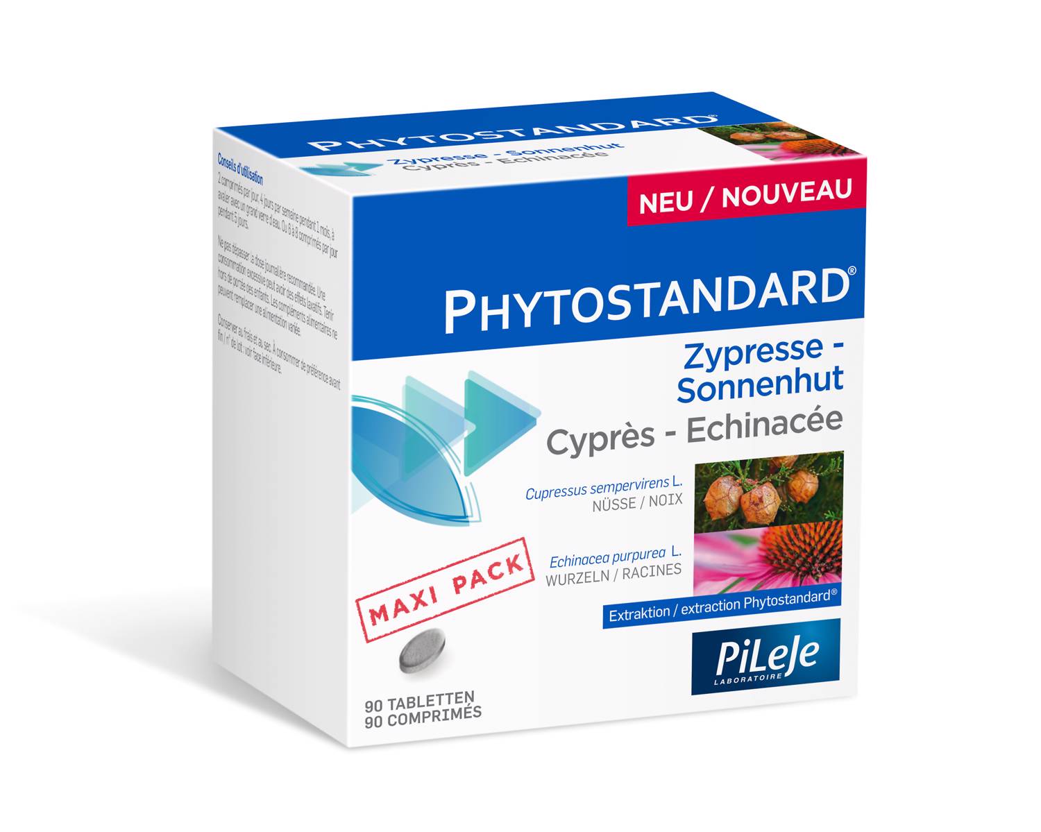 PHYTOSTANDARD Zypresse-Sonnenhut Tabl Blist 90 Stk