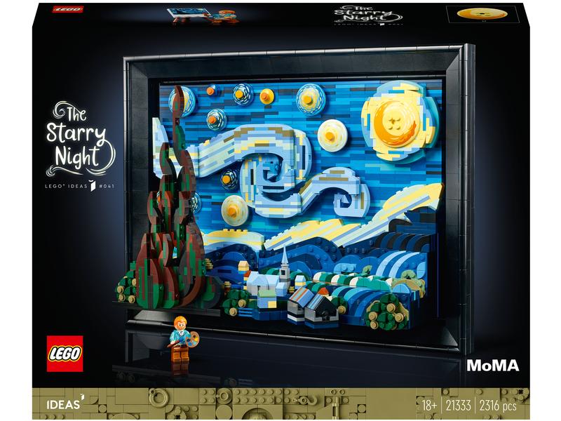 LEGO® Ideas Vincent van Gogh – Sternennacht 21333 Eine 3D-Nachbildung des Meisterwerks von van Gogh