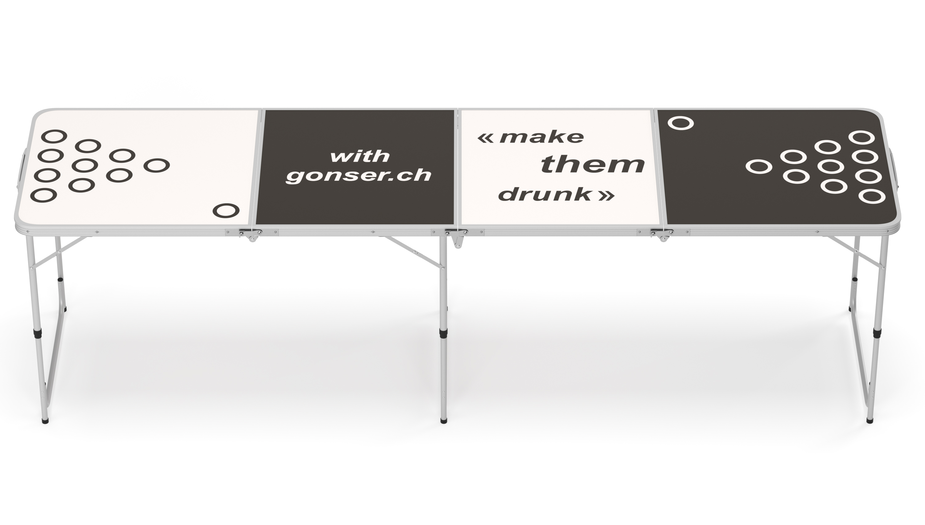 Beer-Pong Tisch 240 x 60 cm