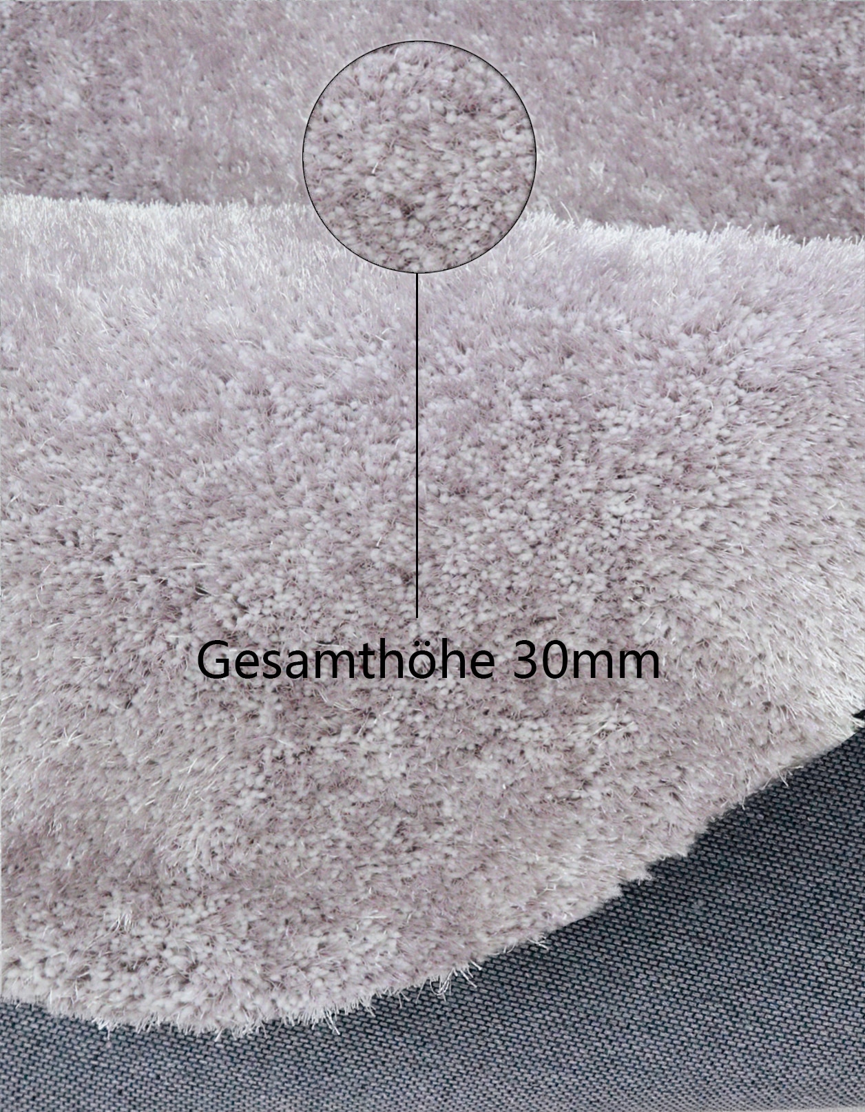 Bruno Banani Hochflor-Bettumrandung »Dana Teppich, Kundenliebling« Höhe 30 mm 3 tlg. unifarben, Mikrofaser, pflegeleicht, Bettvorleger, Schlafzimmer
