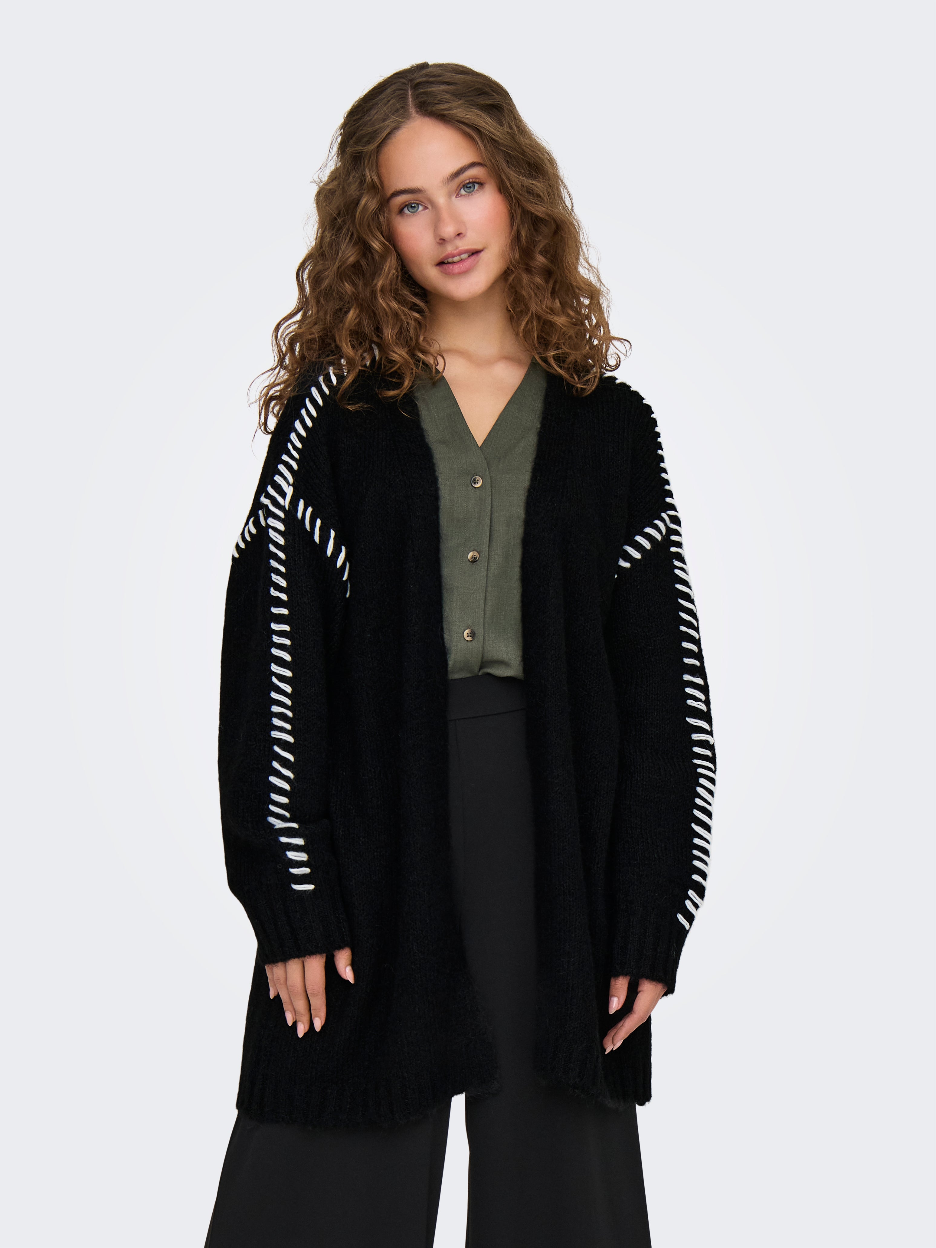 JDYZOEY Strickjacke Black
