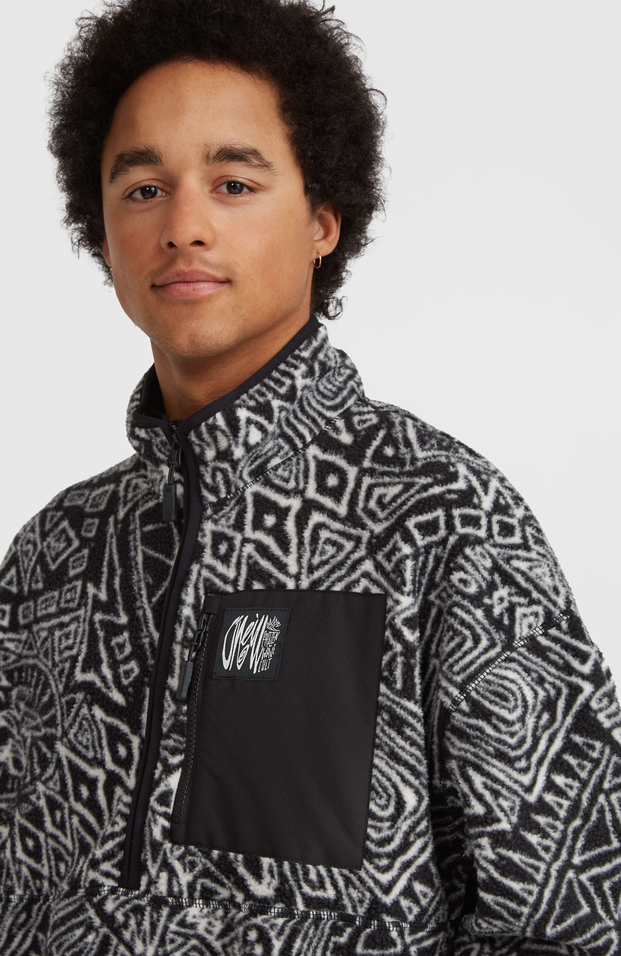Surf Heroes High-Pile fleecetrui met halve rits