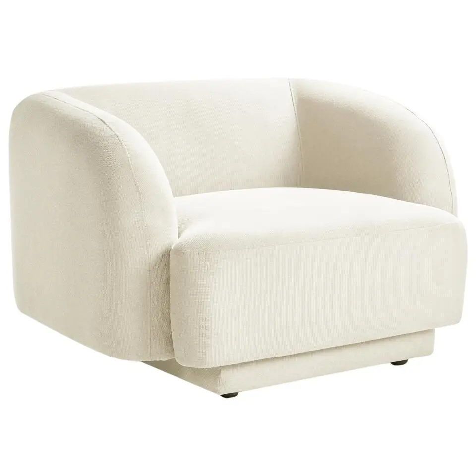 SKJANES - Fauteuil - Lichtbeige - Polyester