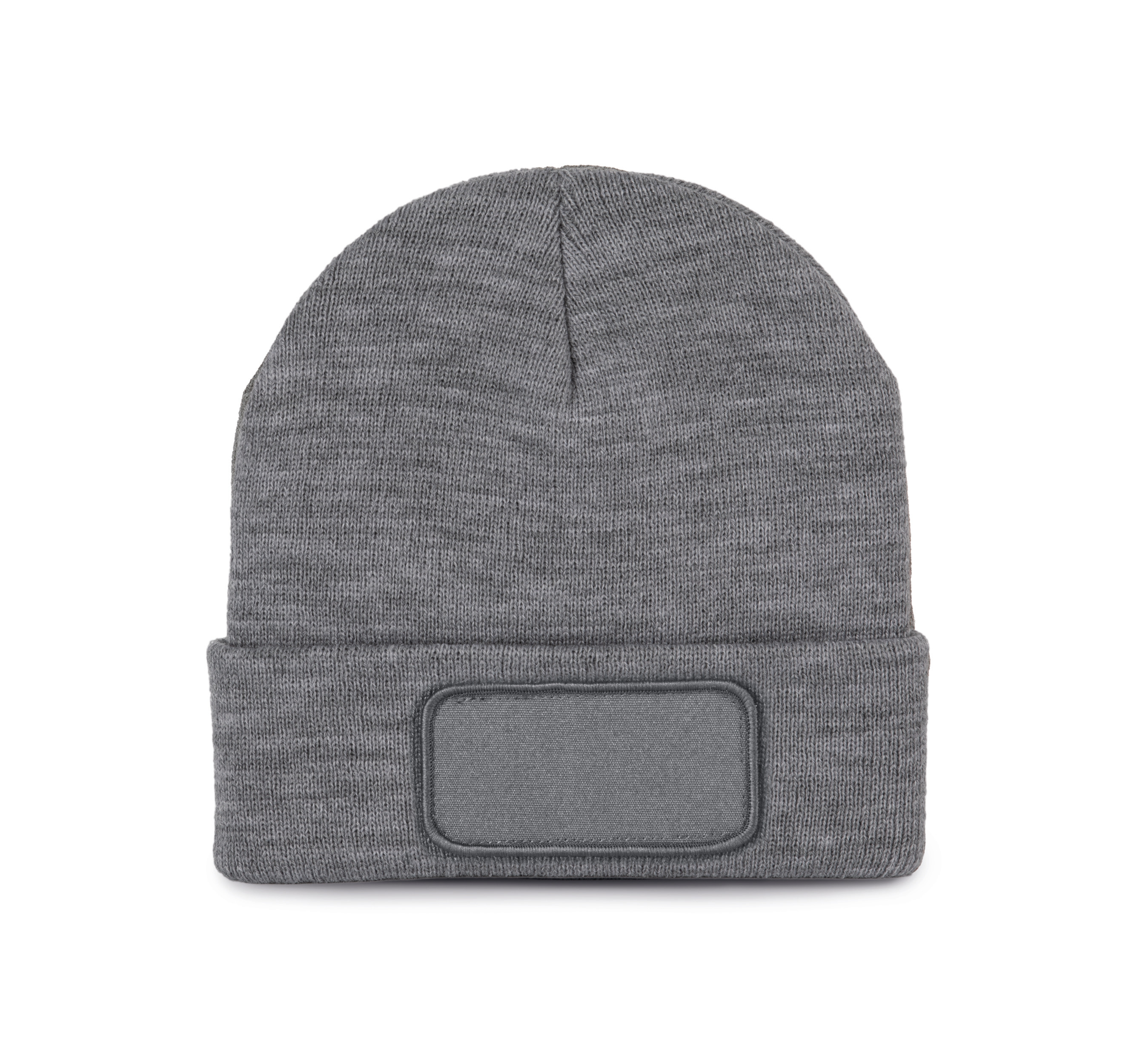 K-up KP895 - Bonnet Tricoté avec Patch Personnalisable