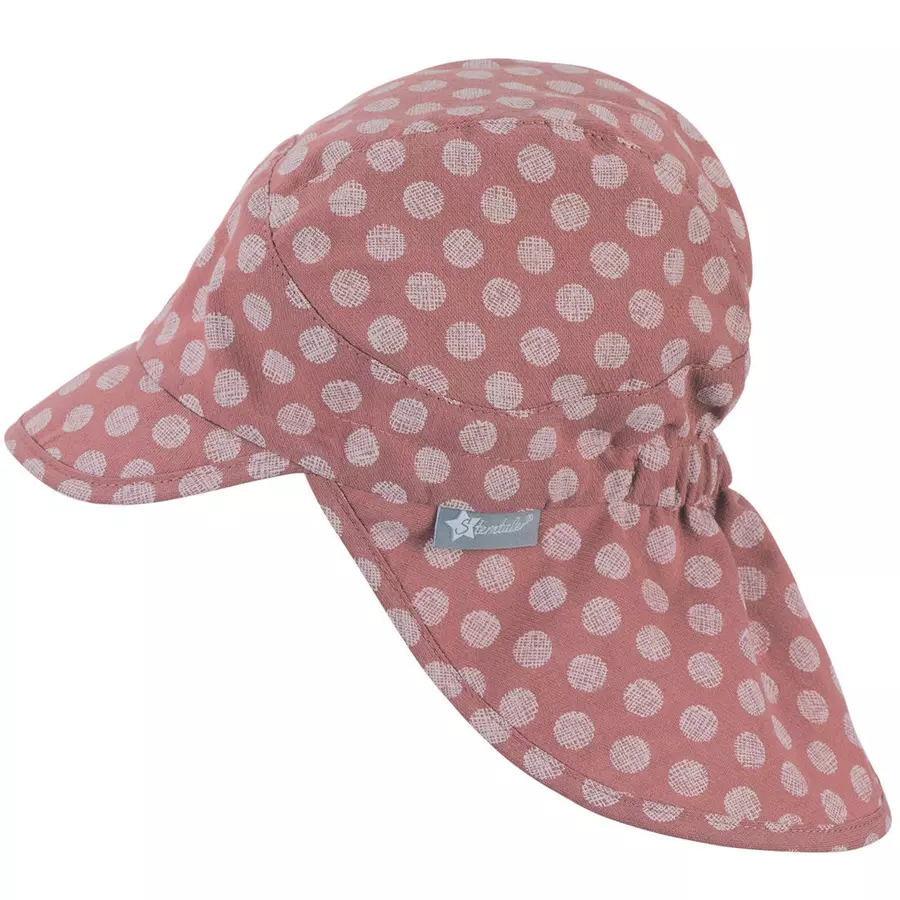 Sterntaler Schirmmütze mit Nackenschutz rosa