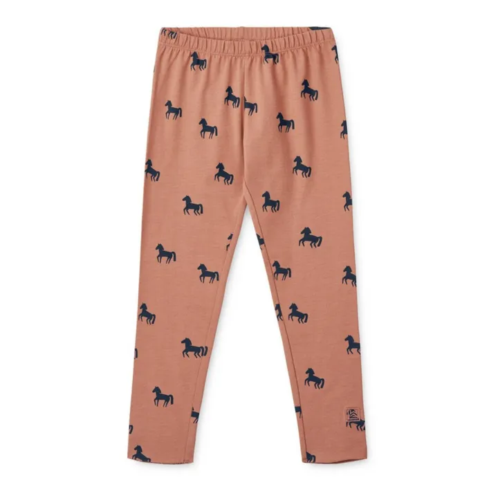 Liewood Legging Coton Bio Chevaux Marie | Vieux Rose