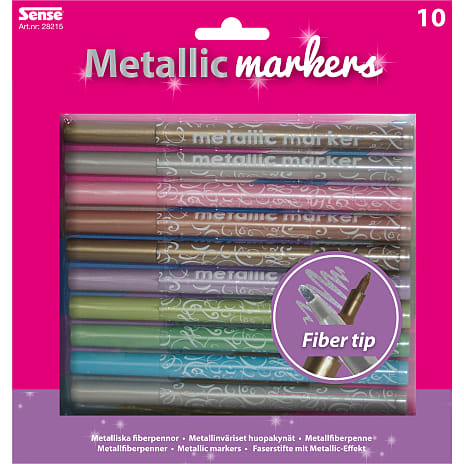 Metalic markers 10 stk.