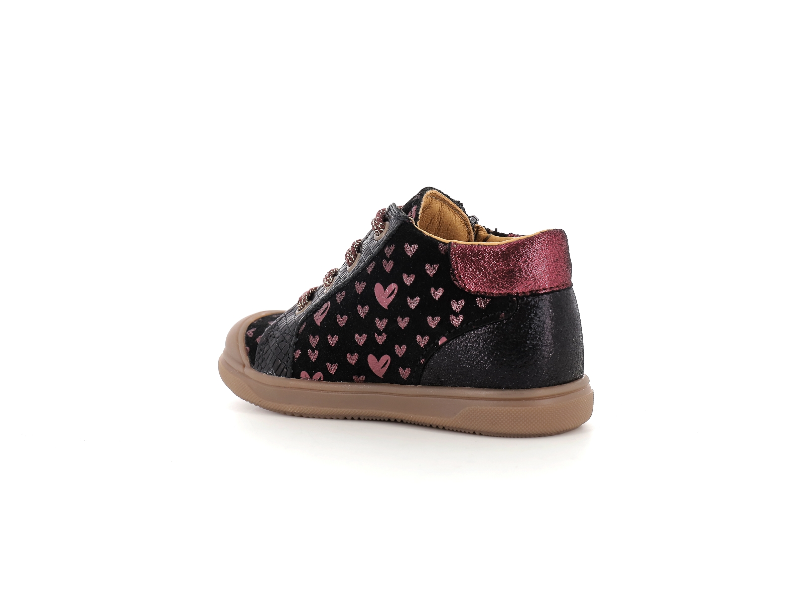 Bopy-ROZITAL Cuir Noir Bordeaux