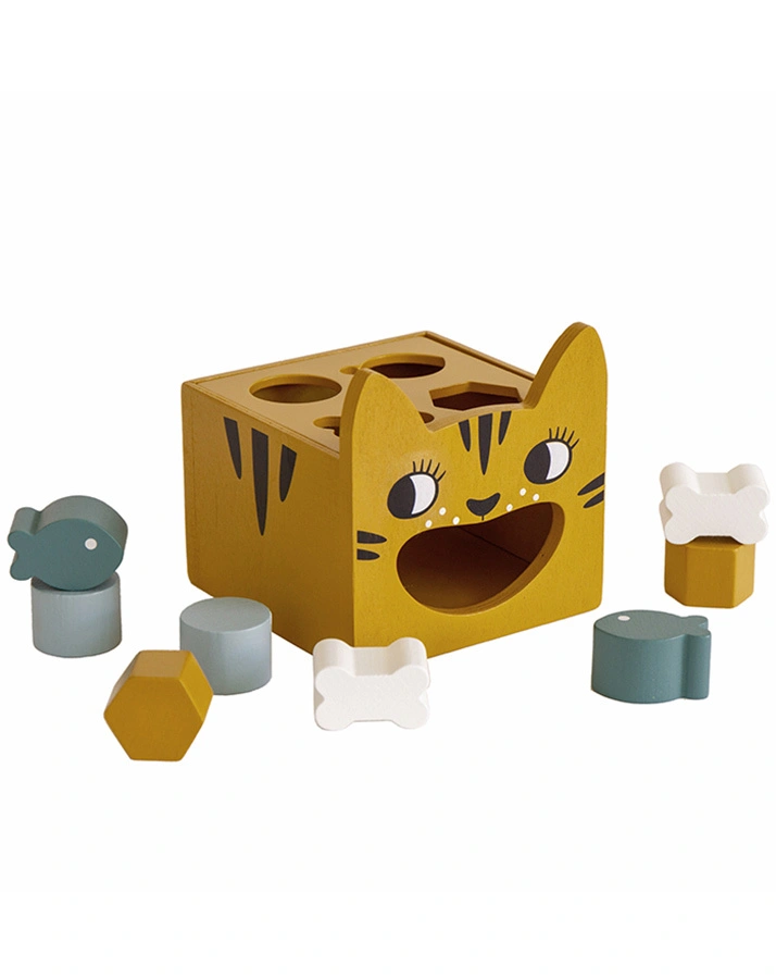 Steckspiel TIGER 8-teilig in ochre